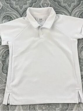 Athleta White Girls Short-Sleeve Performance Polo